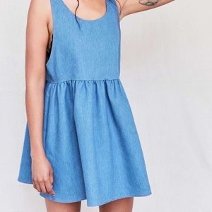 Recycled Denim Babydoll Dress